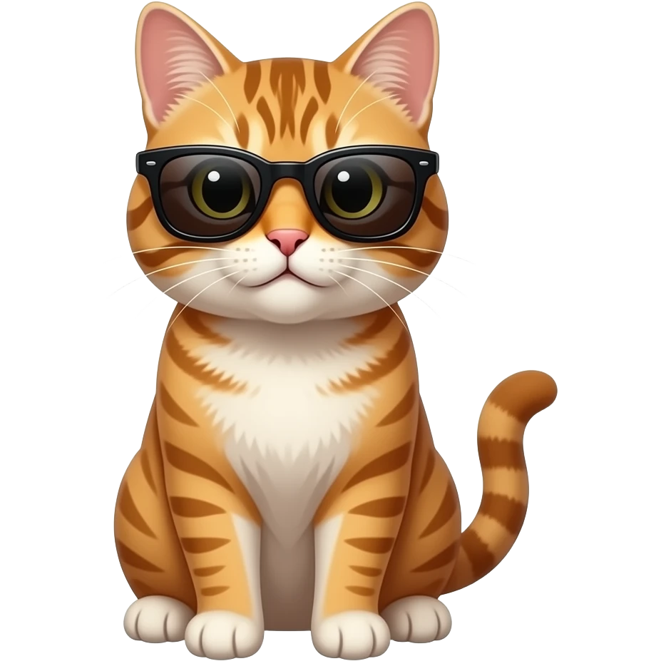 Cat wearing sunglasses emoji