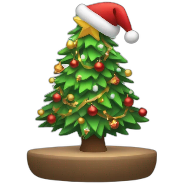Rocking around the Christmas tree emoji