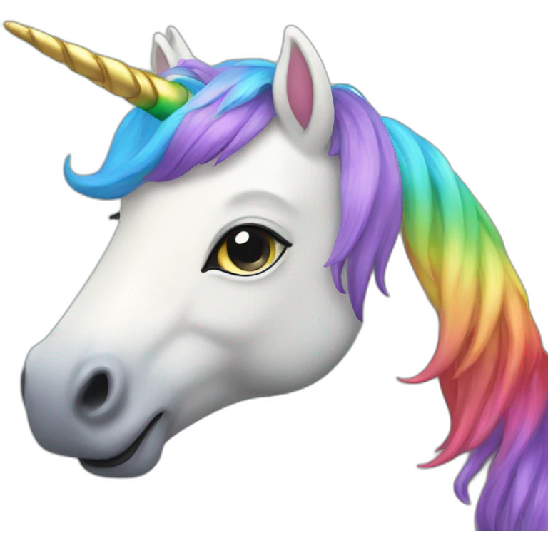 Rainbow unicorn  emoji