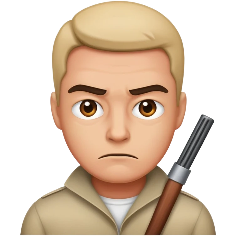 Annoyed killer side emoji