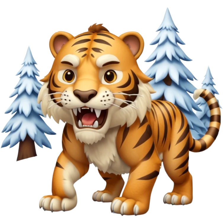 a Saber-toothed tiger Ice Age emoji