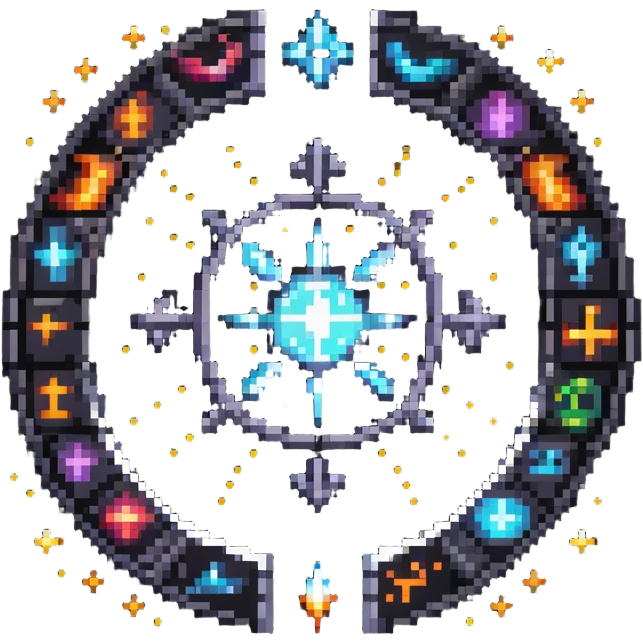 magical portal with sparkling light and mystic symbols emoji