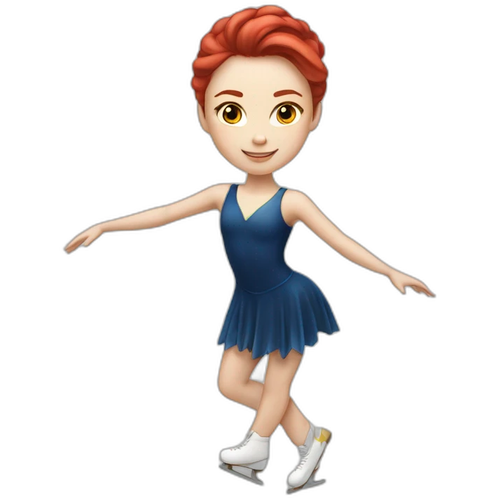 Alexandra trusova figure skater long red hair emoji