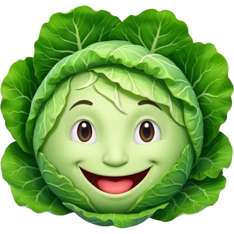 the vegetable carbige with a very big smile emoji