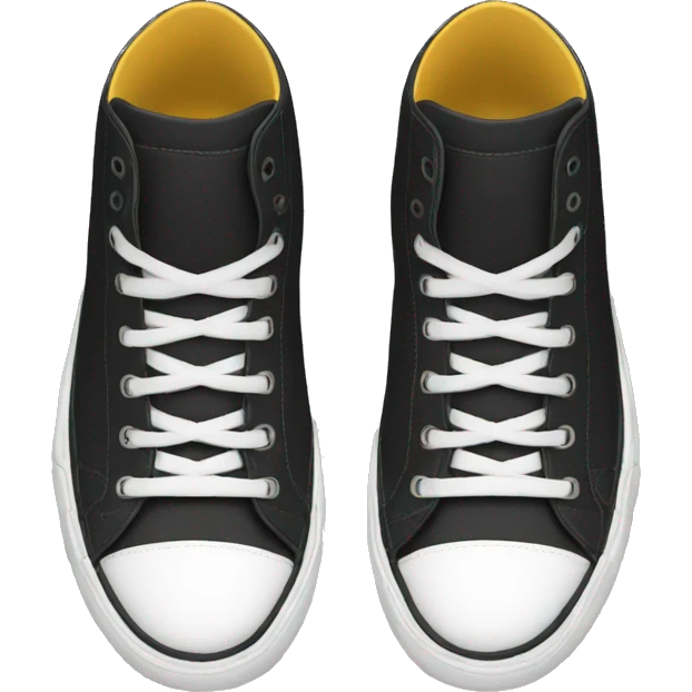 black high top sneakers emoji