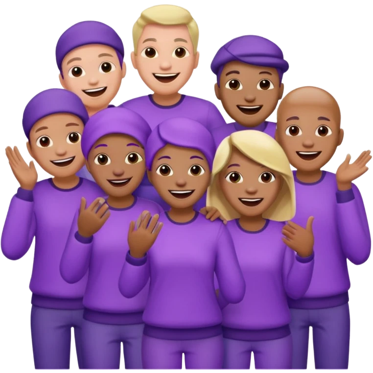 purple people group emoji