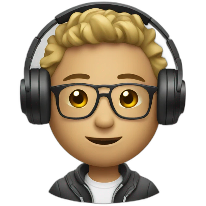 Dj playing with vinyl emoji