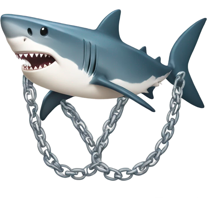 Sharks with chain emoji
