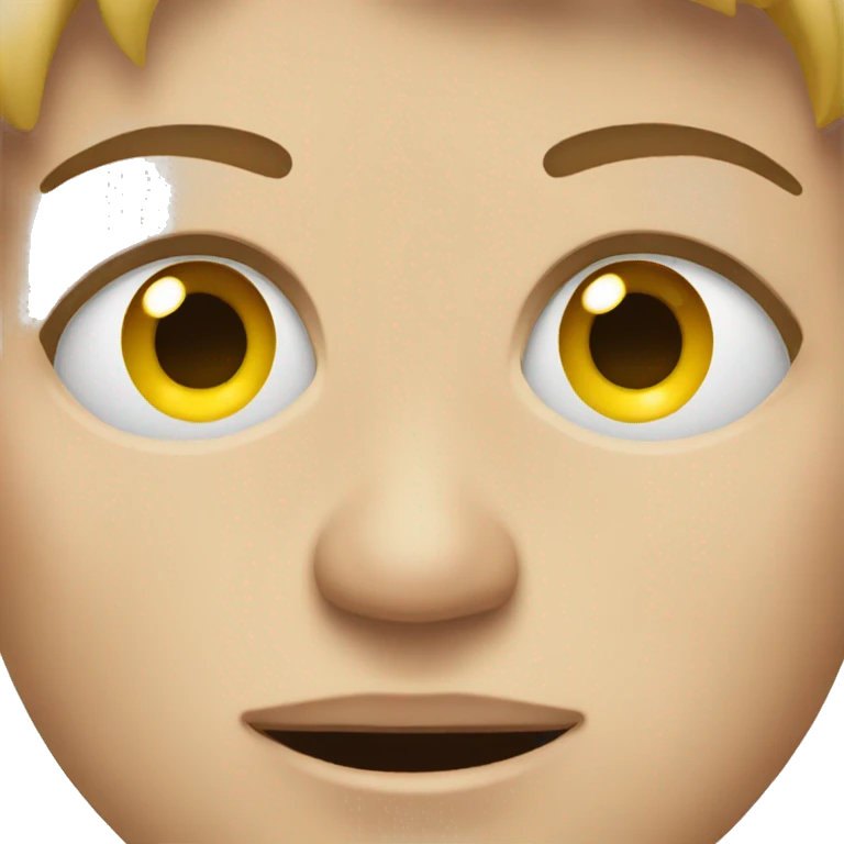 Person looking out side of eye emoji