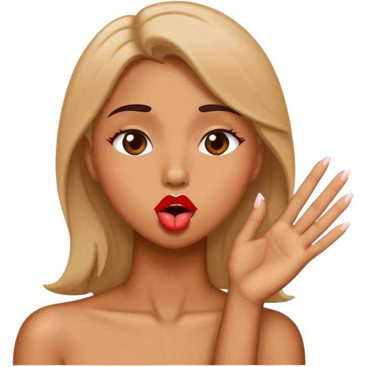 Sending kisses emoji