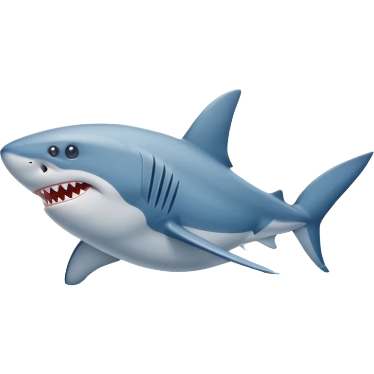 Requin avec trois chaussures nike bleu emoji