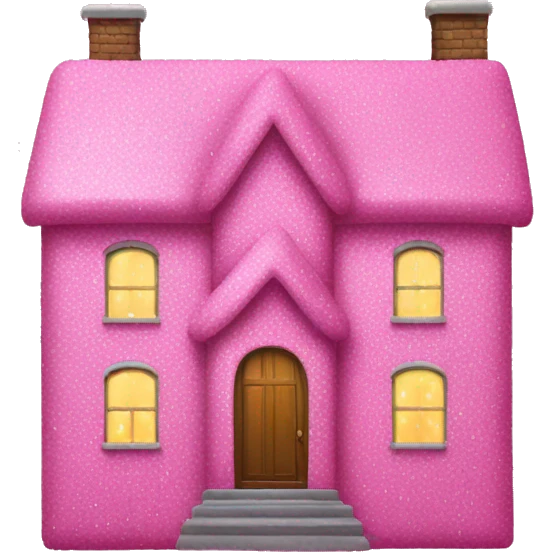 Pink sparkling house  emoji