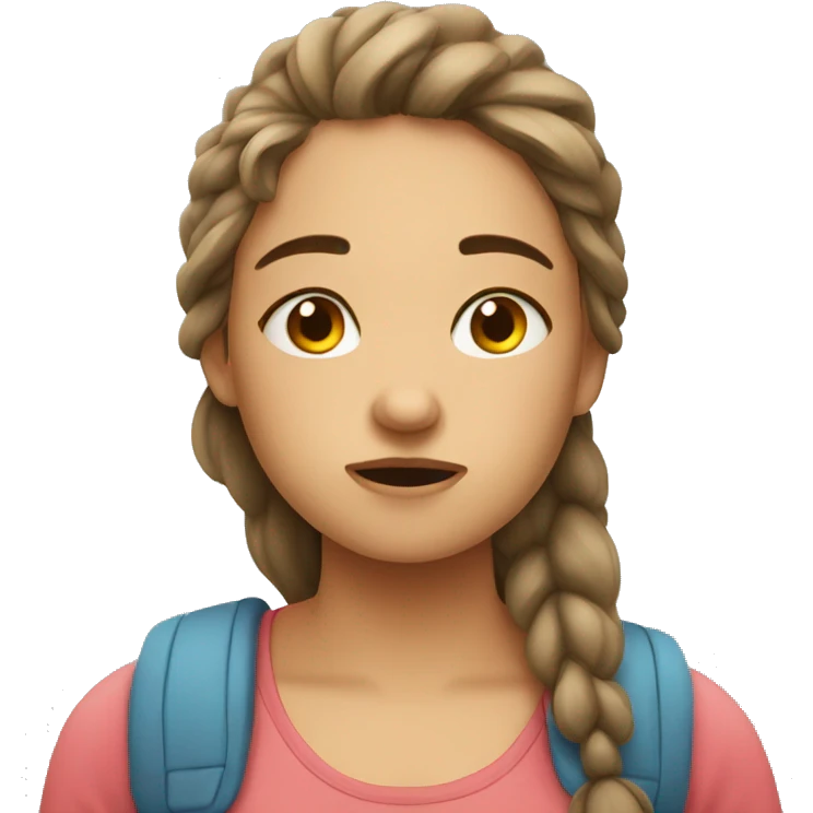 Tired girl emoji