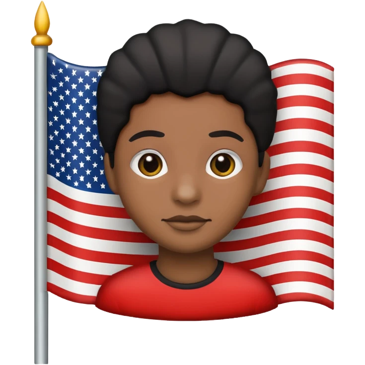 African American flag emoji emoji
