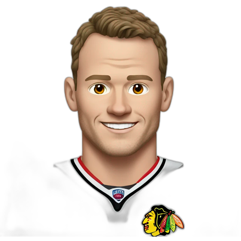 Jonathan Toews as rainbow beach bum emoji