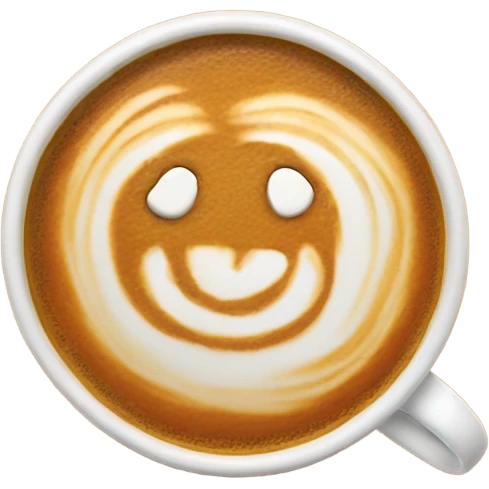 Realistic pumpkin latte emoji