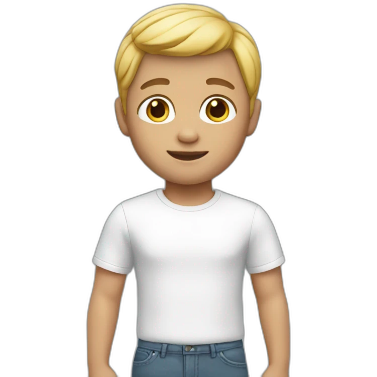 memoji boy white  emoji