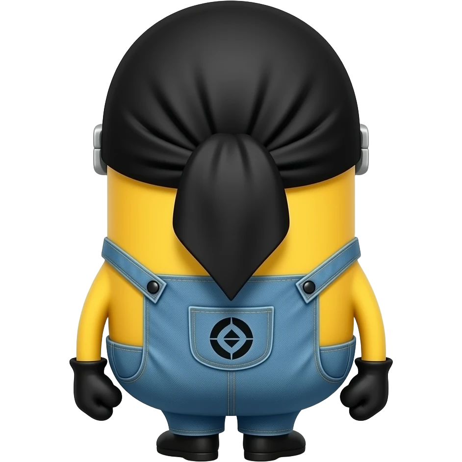 Minion hijab noir qui montre fesse emoji