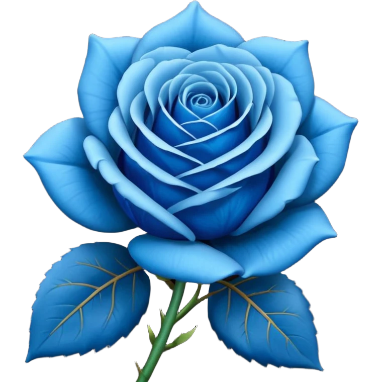 Rosa azul emoji