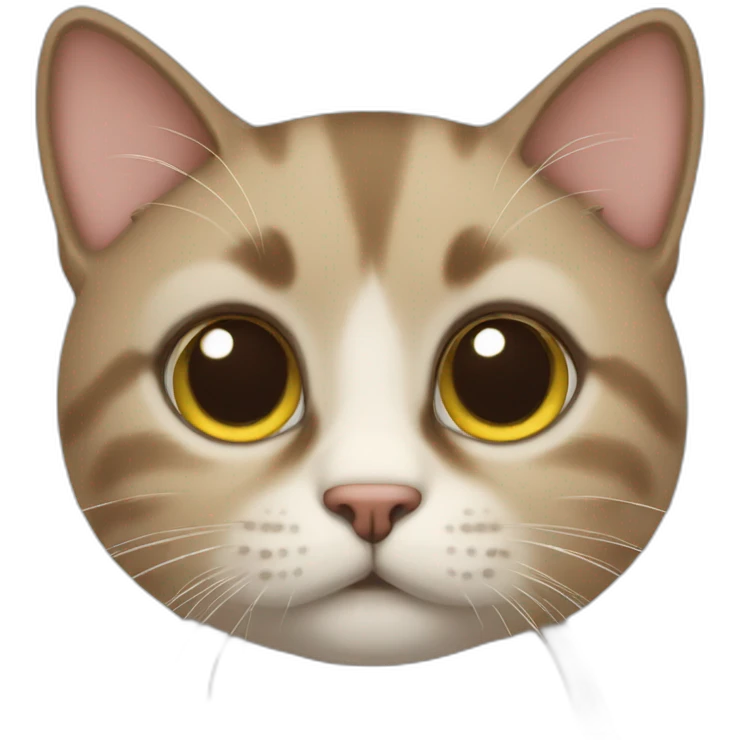 Cute cat looking at u with puppy face emoji