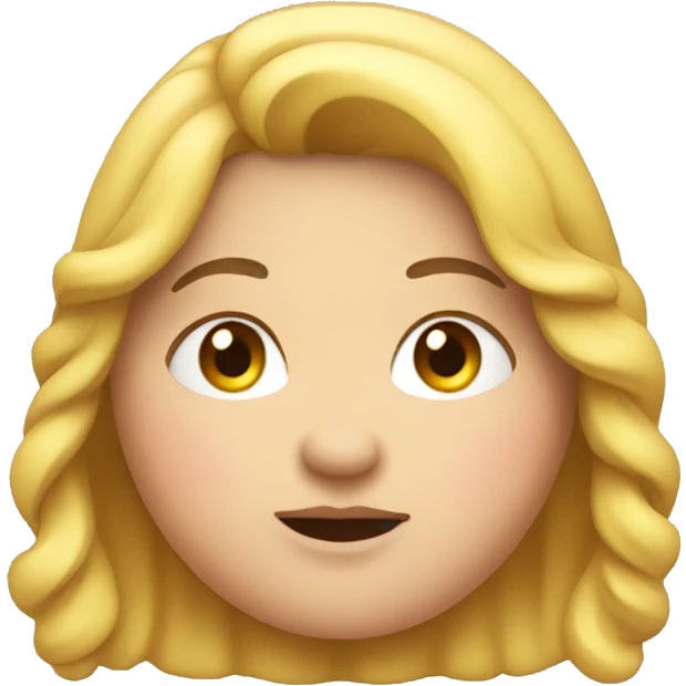A fat girl emoji