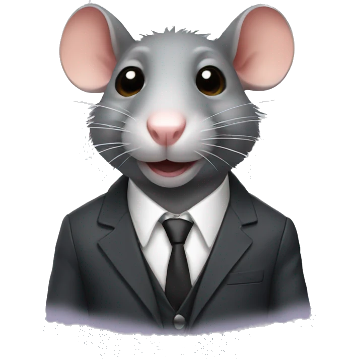 rat with a suit emoji