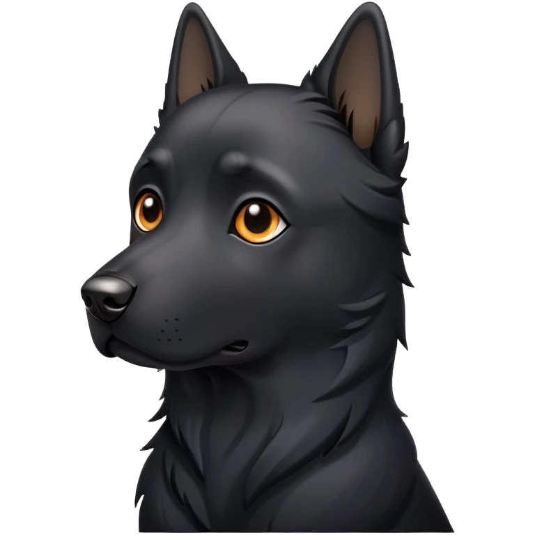 Black dog emoji