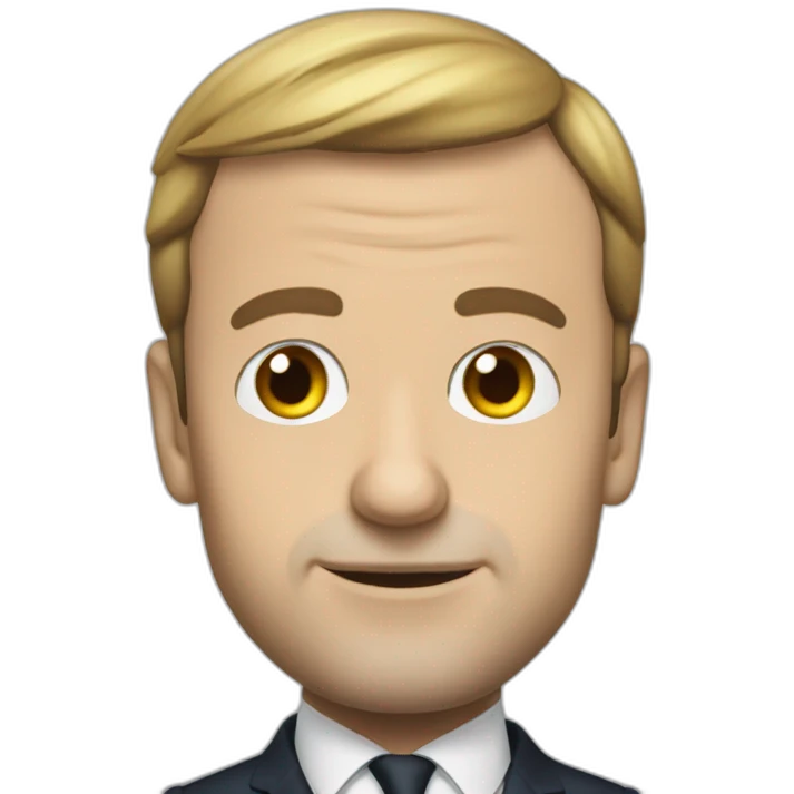 Macron qui rigole emoji