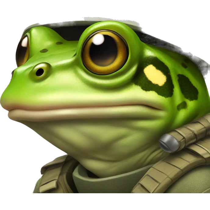 soldier frog emoji