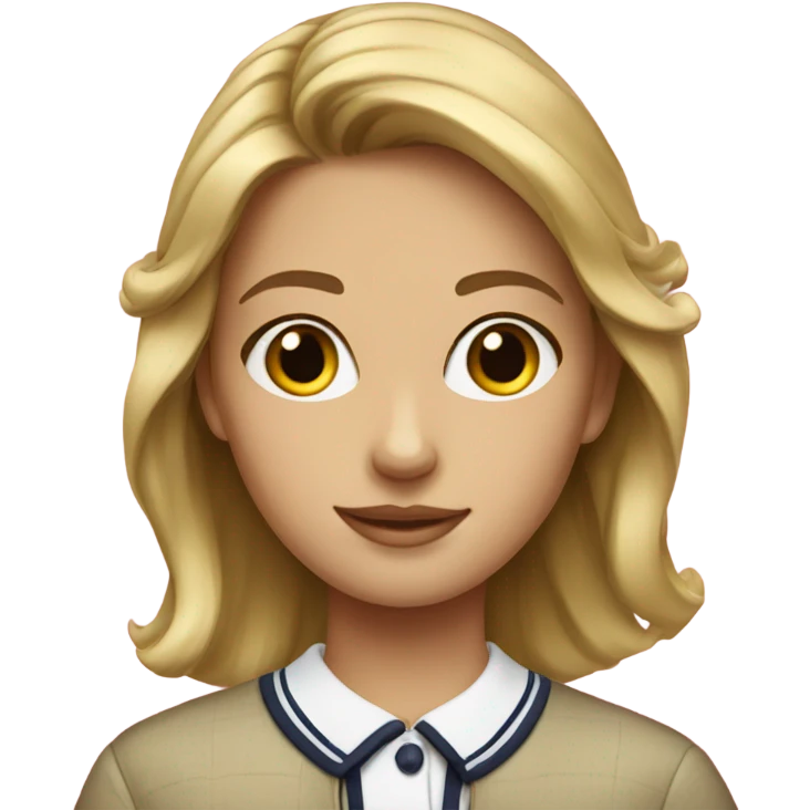 Preppy girl emoji