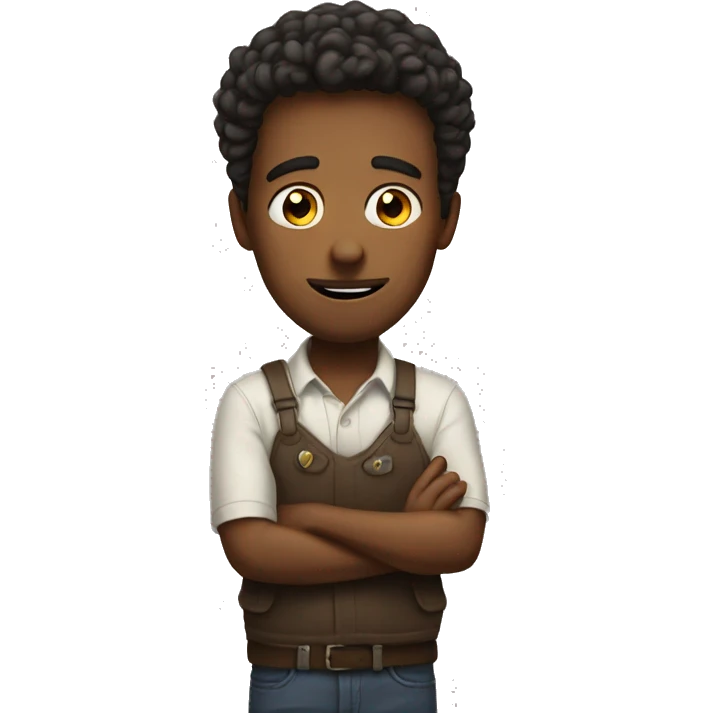 a guy asking for help emoji