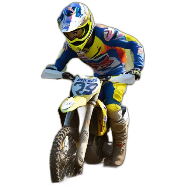 Des messieurs sur des moto cross emoji