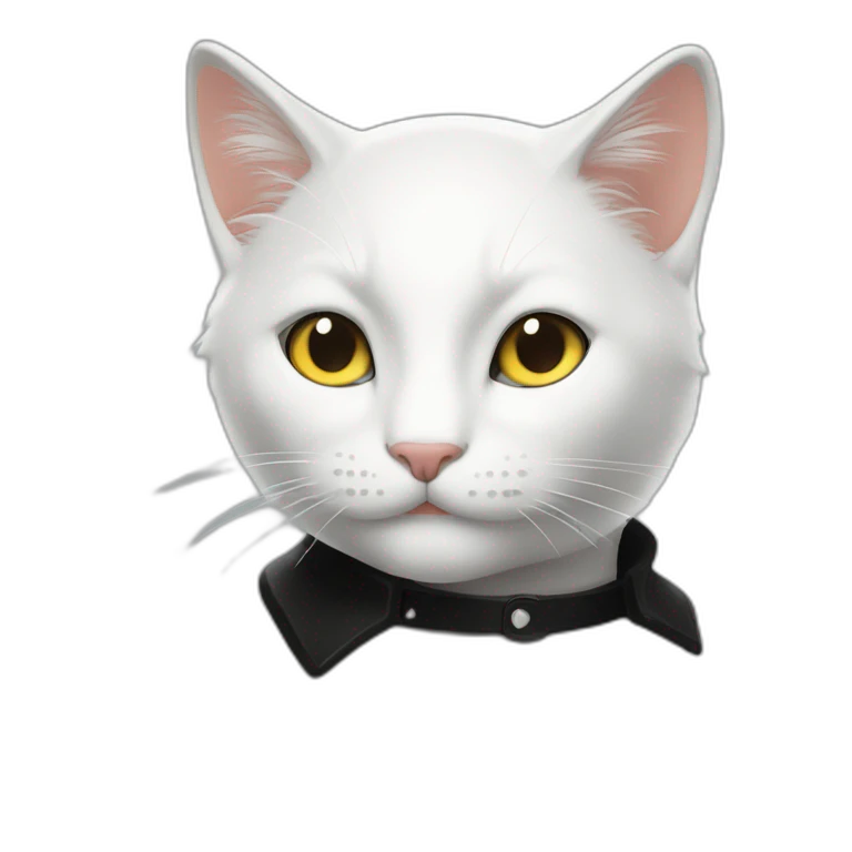 Chat noir et blanc emoji