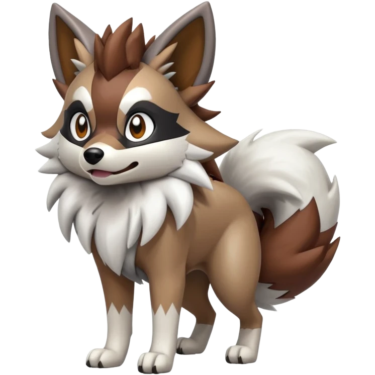  Zigzagoon-Lycanroc-Hybrid (Full body) emoji