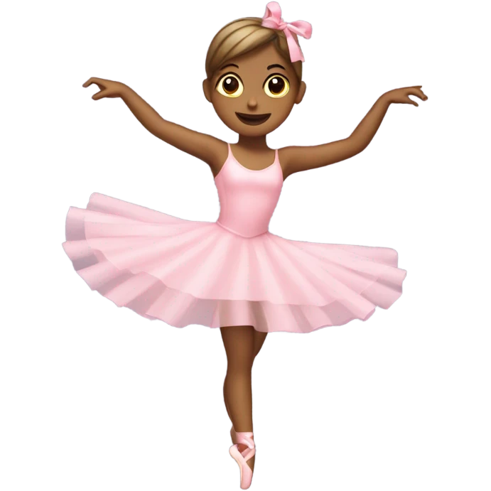 ballerina twirling a ribbon emoji