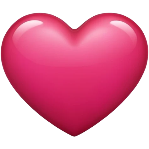 Dark pink red heart emoji