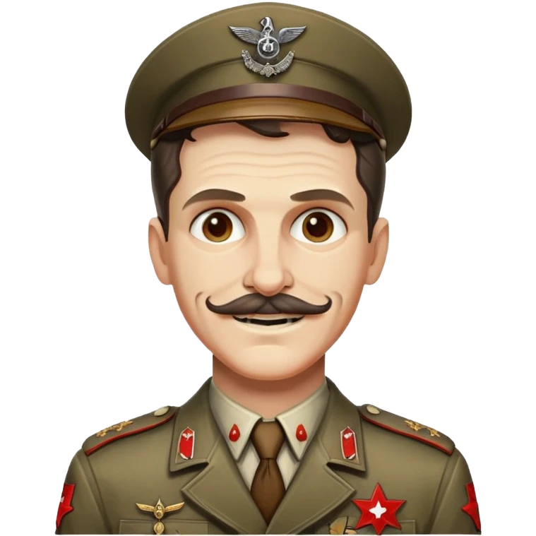 Edward Richtofen from Call of Duty Zombies with Nazi uniform and evil smile emoji