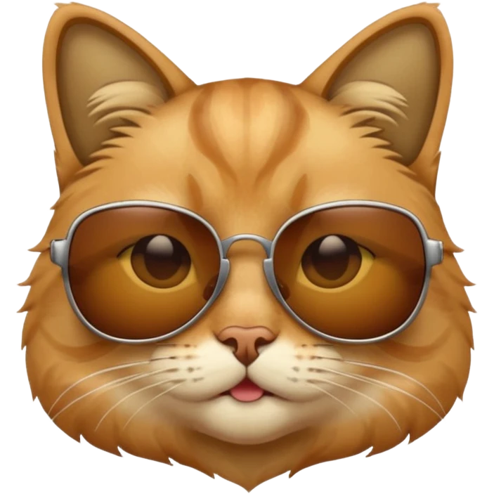 Cat wearing sunglasses emoji