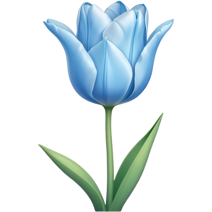Tulipán azul claro emoji