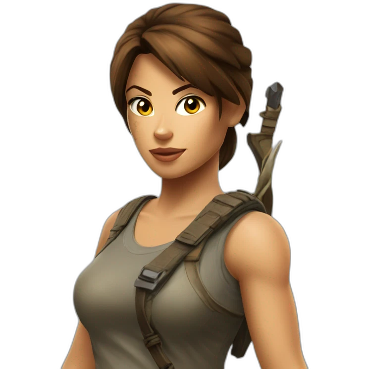 Lara croft emoji