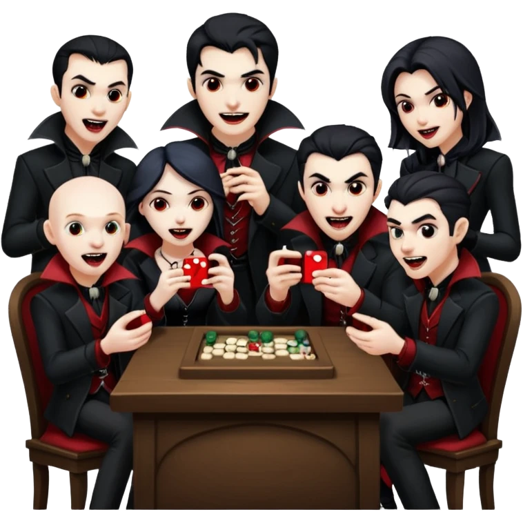 vampires playing game emoji