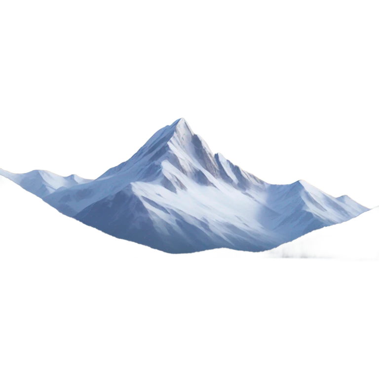 Mountains with snow overlooking lake emoji