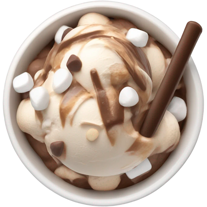 Rocky Road ice cream emoji