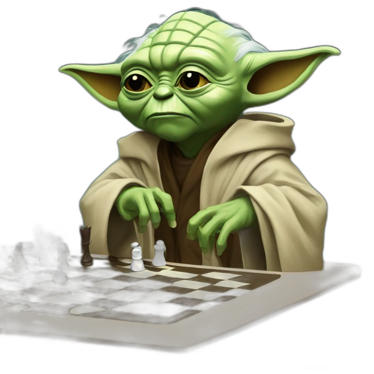 Yoda play chess vs earth sidious emoji