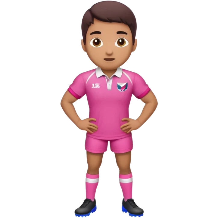 Rugby Fashion pink emoji