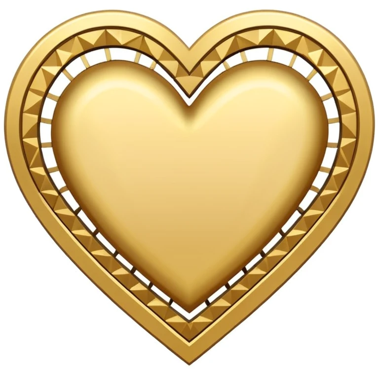 art deco themed heart emoji