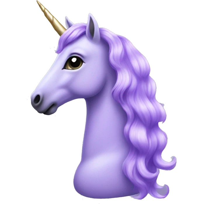 Lavender unicorn  emoji