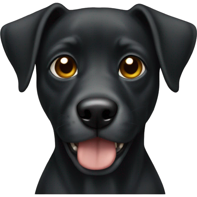 Perro negro  emoji