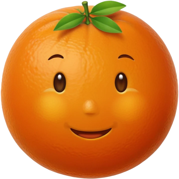 mandarynka bez buzi emoji