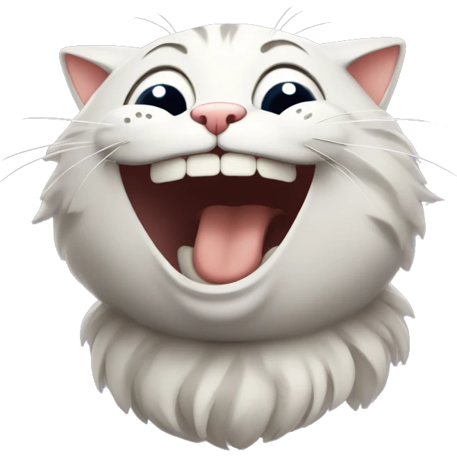 Laughing cat emoji